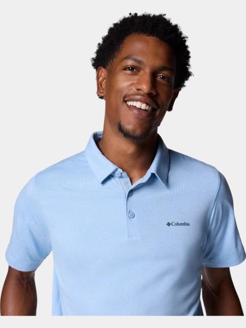 Columbia Tech Trail Polo férfi galléros póló kék színben 5