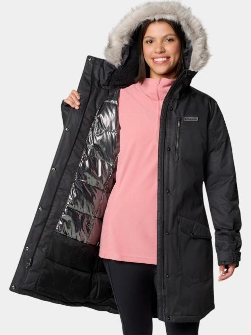 Columbia Suttle Mountain Long Insulated Jacket női télikabát fekete színben 6
