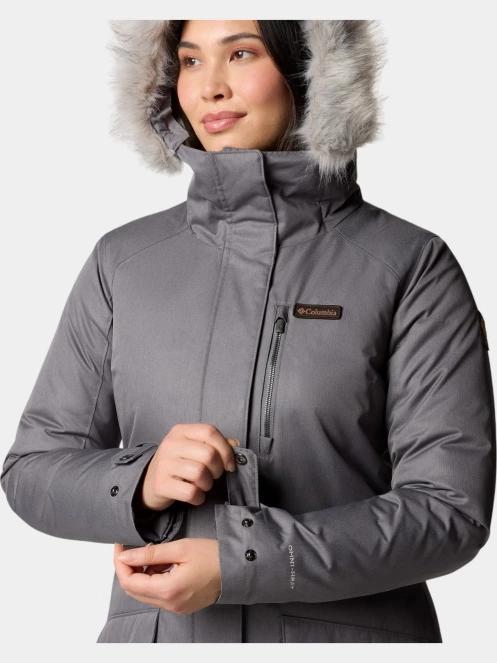 Columbia Suttle Mountain Long Insulated Jacket női télikabát szürke színben 8
