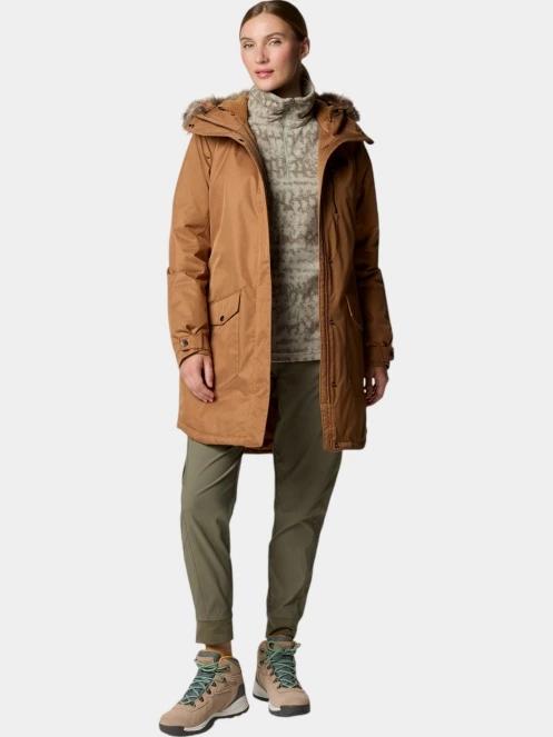 Columbia Suttle Mountain Long Insulated Jacket női télikabát barna színben 5