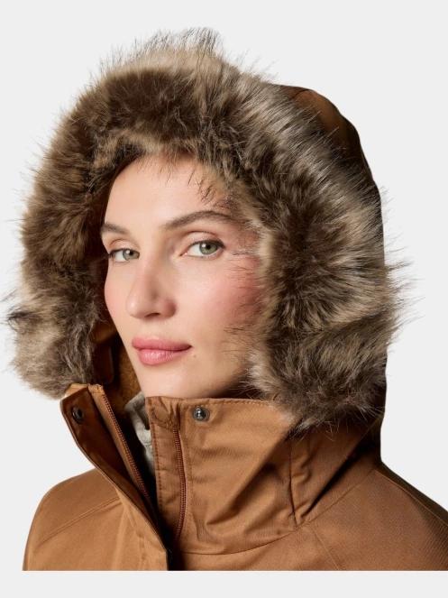 Columbia Suttle Mountain Long Insulated Jacket női télikabát barna színben 7
