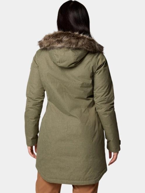 Columbia Suttle Mountain Long Insulated Jacket női télikabát zöld színben 4