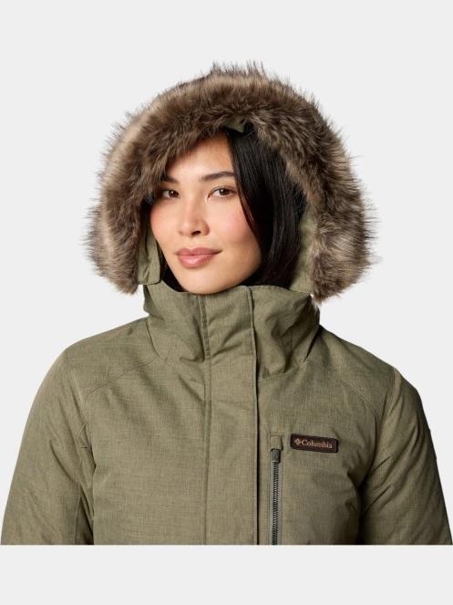 Columbia Suttle Mountain Long Insulated Jacket női télikabát zöld színben 8