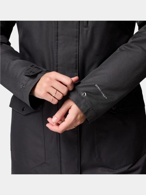 Columbia Suttle Mountain Long Insulated Jacket női télikabát fekete színben 11