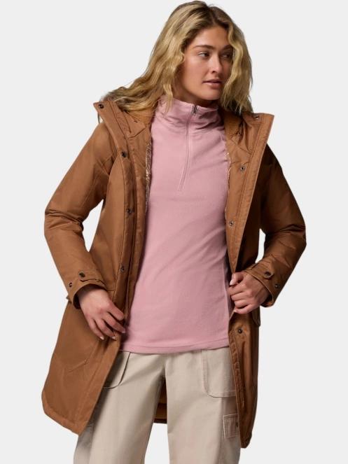 Columbia Suttle Mountain Long Insulated Jacket női télikabát barna színben 5