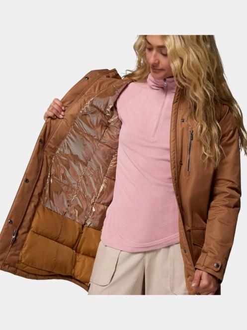 Columbia Suttle Mountain Long Insulated Jacket női télikabát barna színben 6