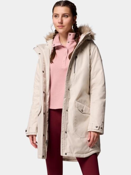 Columbia Suttle Mountain Long Insulated Jacket női télikabát homok színben 5