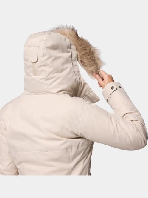 Columbia Suttle Mountain Long Insulated Jacket női télikabát homok színben 10