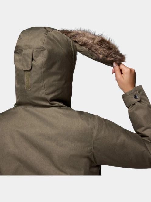 Columbia Suttle Mountain Long Insulated Jacket női télikabát zöld színben 11