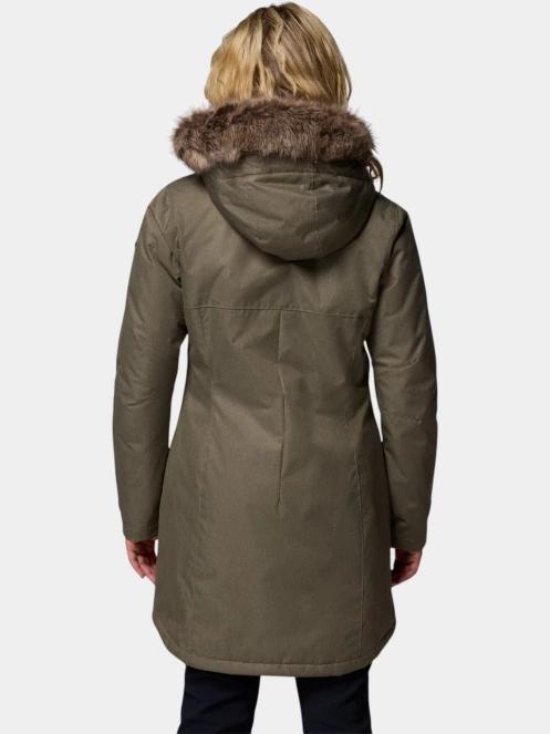 Columbia Suttle Mountain Long Insulated Jacket női télikabát zöld színben 4