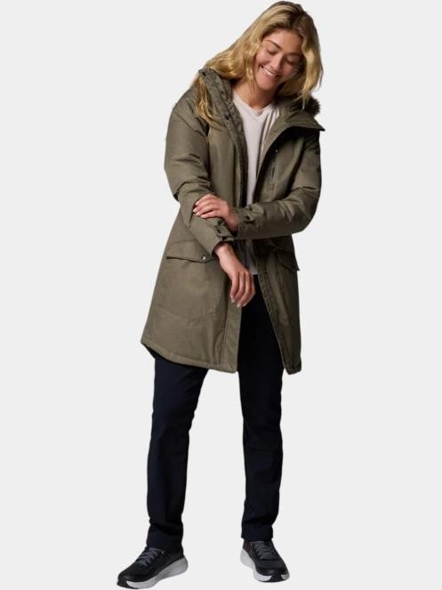 Columbia Suttle Mountain Long Insulated Jacket női télikabát zöld színben 6