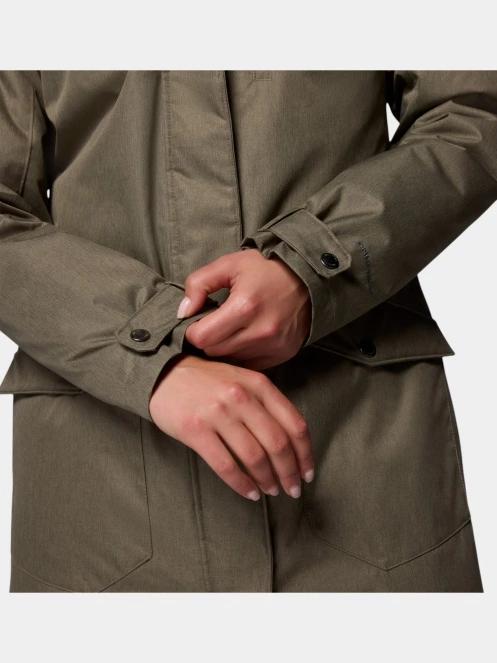 Columbia Suttle Mountain Long Insulated Jacket női télikabát zöld színben 9