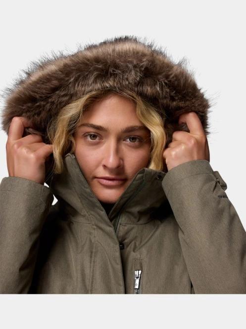 Columbia Suttle Mountain Long Insulated Jacket női télikabát zöld színben 10