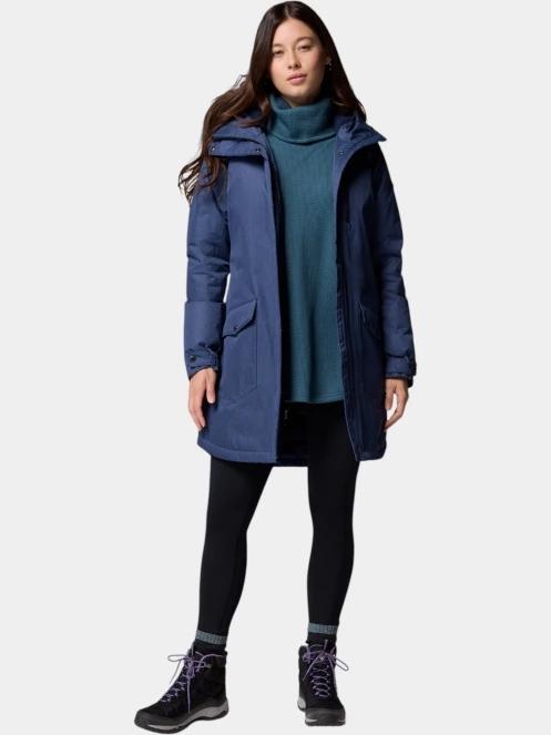 Columbia Suttle Mountain Long Insulated Jacket női télikabát kék színben 5