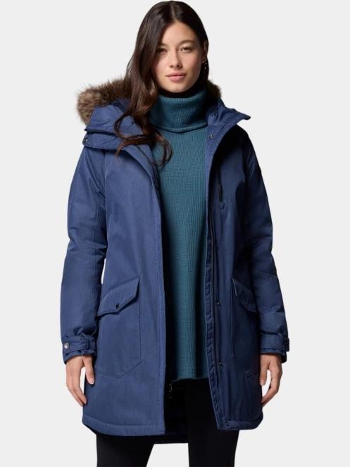 Columbia Suttle Mountain Long Insulated Jacket női télikabát kék színben 6