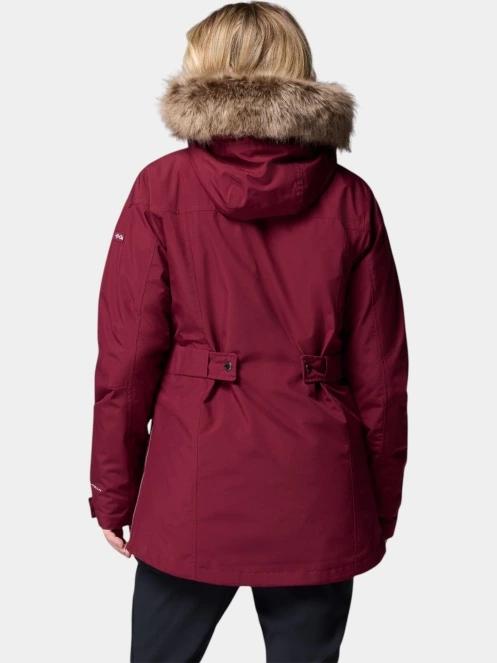 Columbia Suttle Mountain Long Insulated Jacket női télikabát piros színben 4