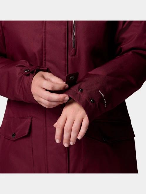 Columbia Suttle Mountain Long Insulated Jacket női télikabát piros színben 9