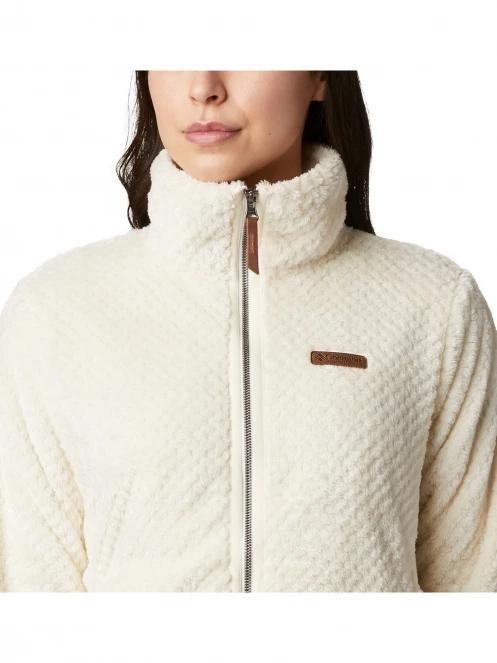 Columbia Fire Side II Sherpa Full Zip női polár pulóver homok színben 6