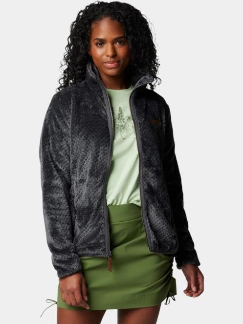 Columbia Fire Side II Sherpa Full Zip női polár pulóver fekete színben 5