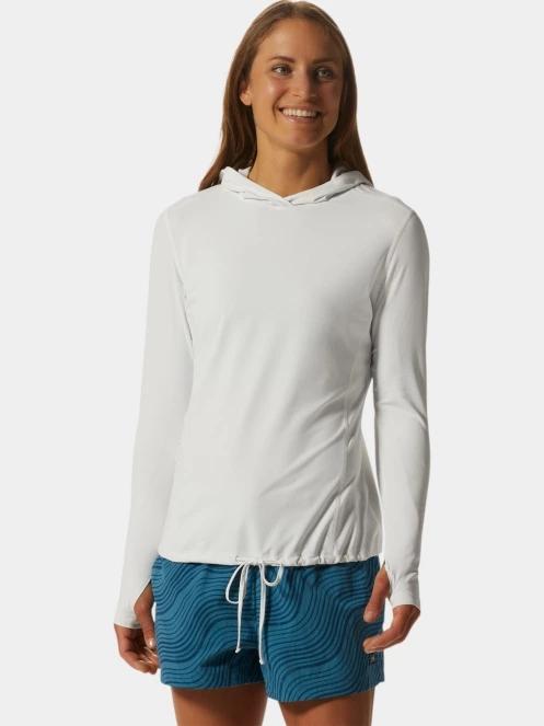 Mountain Hardwear Crater Lake Long Sleeve Hoody női hosszú ujjú sport póló szürke színben 2
