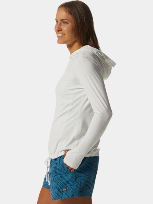 Mountain Hardwear Crater Lake Long Sleeve Hoody női hosszú ujjú sport póló szürke színben 3