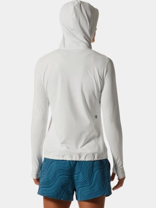 Mountain Hardwear Crater Lake Long Sleeve Hoody női hosszú ujjú sport póló szürke színben 4