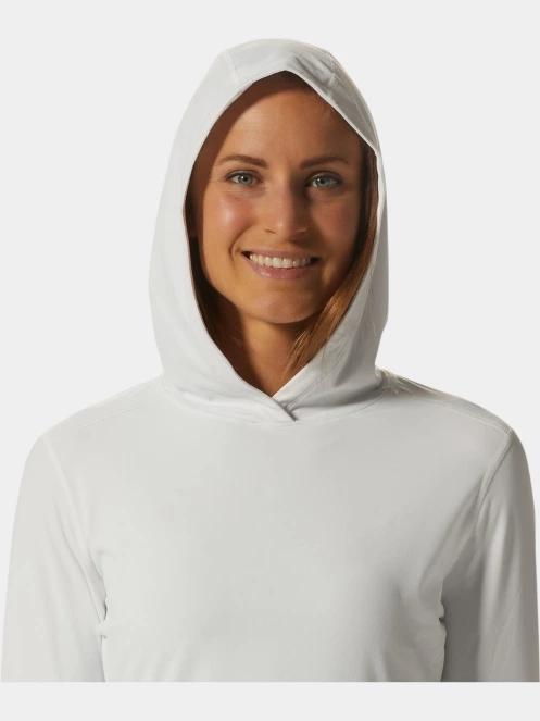 Mountain Hardwear Crater Lake Long Sleeve Hoody női hosszú ujjú sport póló szürke színben 5