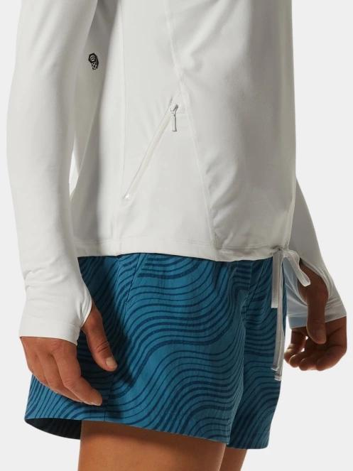 Mountain Hardwear Crater Lake Long Sleeve Hoody női hosszú ujjú sport póló szürke színben 8