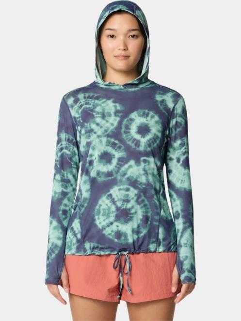 Mountain Hardwear Crater Lake Long Sleeve Hoody női hosszú ujjú sport póló kék színben 5