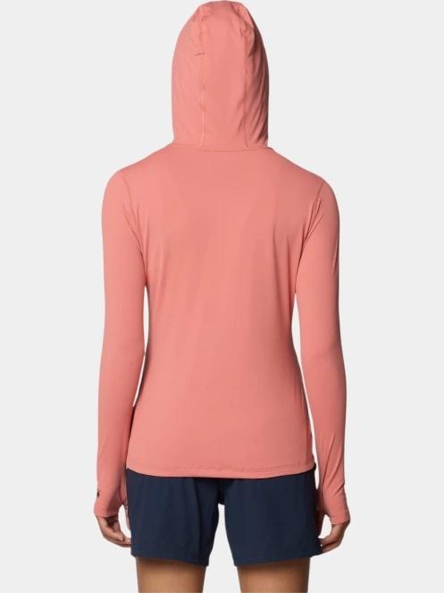 Mountain Hardwear Crater Lake Long Sleeve Hoody női hosszú ujjú sport póló piros színben 4
