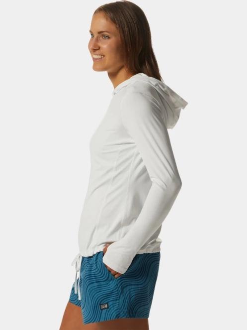 Mountain Hardwear Crater Lake Long Sleeve Hoody női hosszú ujjú sport póló fehér színben 3