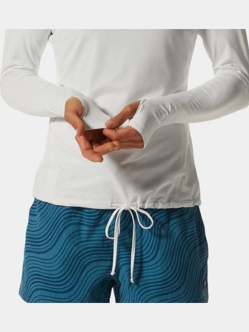 Mountain Hardwear Crater Lake Long Sleeve Hoody női hosszú ujjú sport póló fehér színben 5