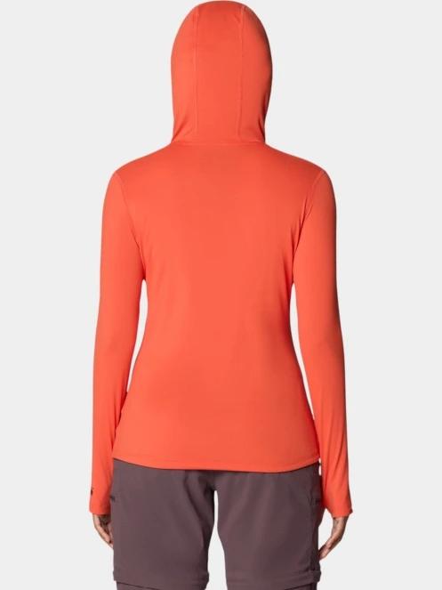 Mountain Hardwear Crater Lake Long Sleeve Hoody női hosszú ujjú sport póló piros színben 4