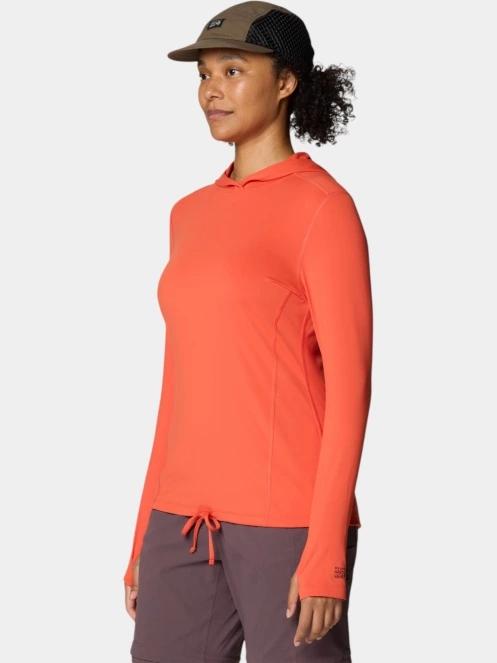 Mountain Hardwear Crater Lake Long Sleeve Hoody női hosszú ujjú sport póló piros színben 6