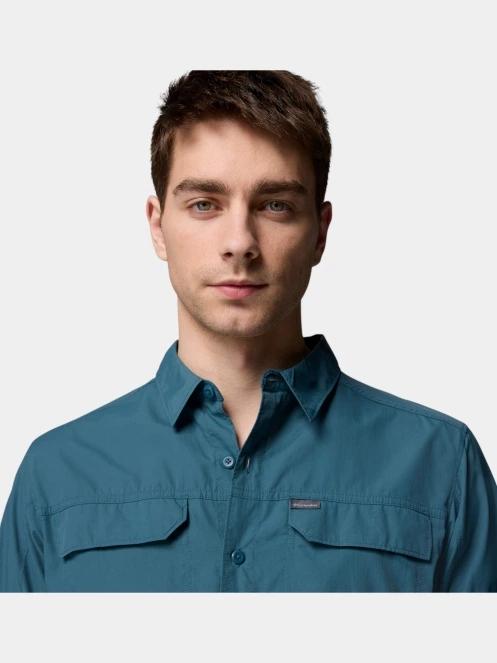 Columbia Silver Ridge 2.0 Long Sleeve Shirt férfi hosszú ujjú túraing kék színben 6