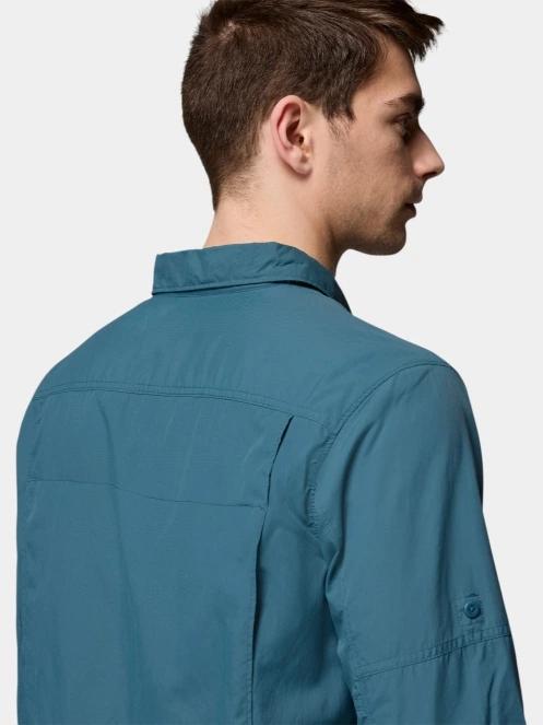 Columbia Silver Ridge 2.0 Long Sleeve Shirt férfi hosszú ujjú túraing kék színben 7