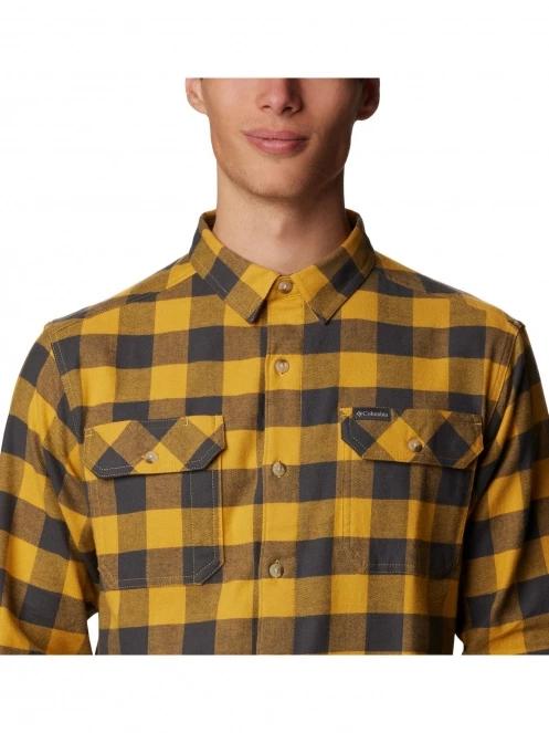 Columbia Flare Gun Stretch Flannel férfi hosszú ujjú ing sárga színben 5
