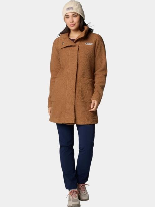 Columbia Panorama Long Jacket női átmeneti kabát barna színben 5