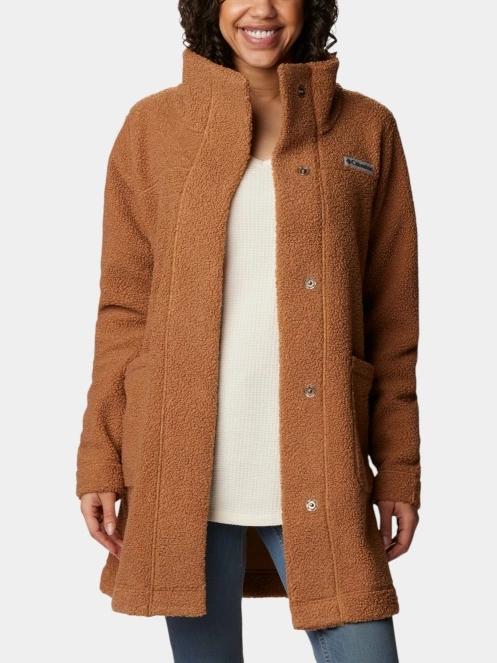 Columbia Panorama Long Jacket női átmeneti kabát barna színben 6