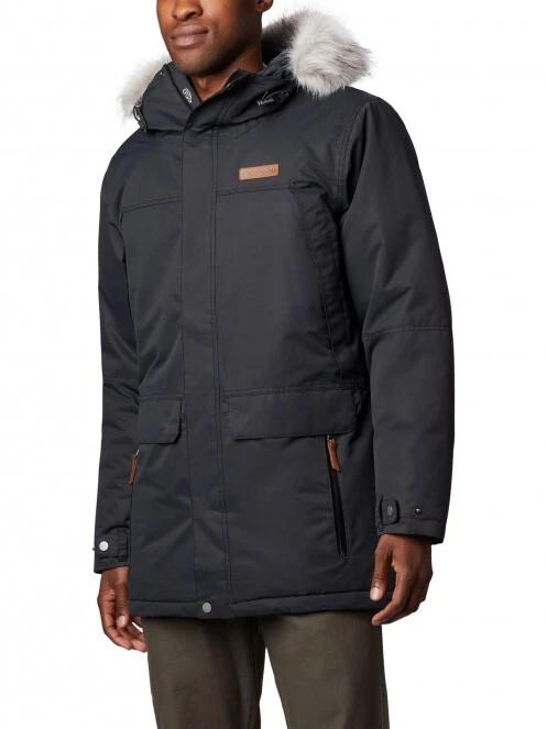 Columbia South Canyon Long Down Parka férfi télikabát fekete színben 2
