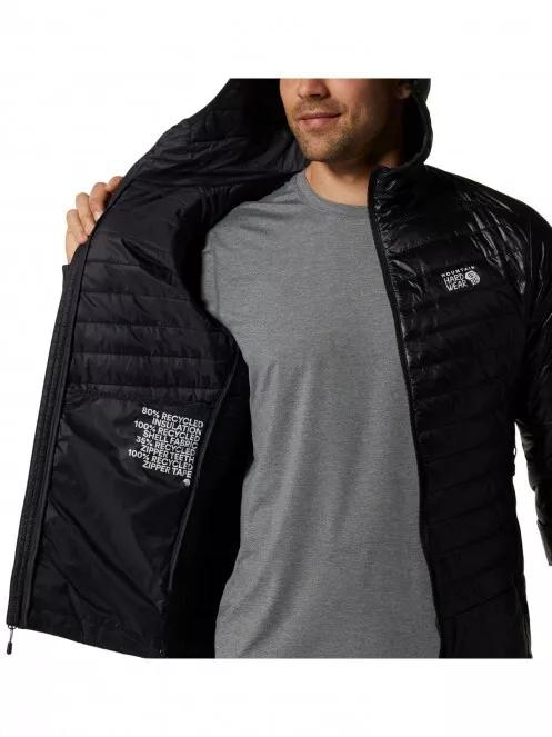 Mountain Hardwear Ghost Shadow Hoody férfi steppelt átmeneti kabát fekete színben 5