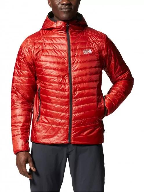 Mountain Hardwear Ghost Shadow Hoody férfi steppelt átmeneti kabát piros színben 2
