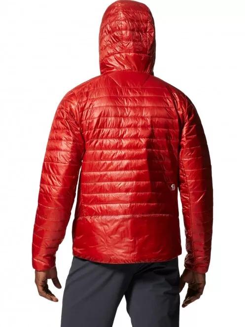Mountain Hardwear Ghost Shadow Hoody férfi steppelt átmeneti kabát piros színben 3