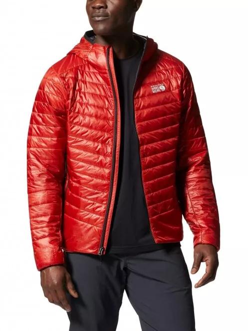 Mountain Hardwear Ghost Shadow Hoody férfi steppelt átmeneti kabát piros színben 4