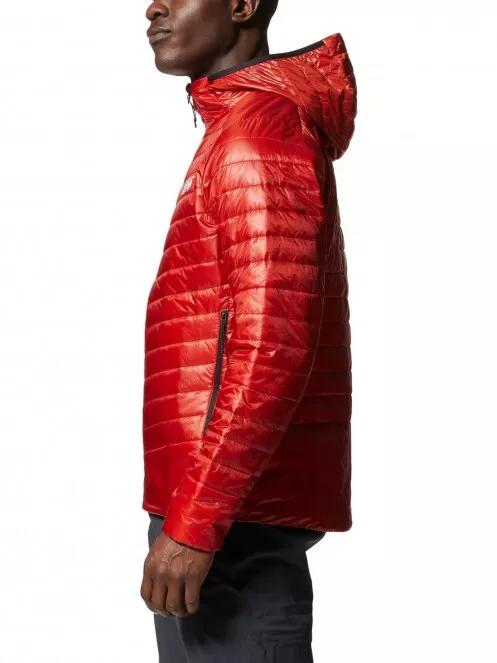 Mountain Hardwear Ghost Shadow Hoody férfi steppelt átmeneti kabát piros színben 5