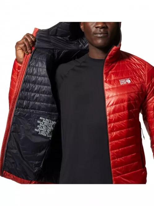 Mountain Hardwear Ghost Shadow Hoody férfi steppelt átmeneti kabát piros színben 6