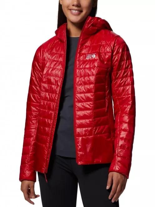 Mountain Hardwear Ghost Shadow Hoody női steppelt átmeneti kabát piros színben 5