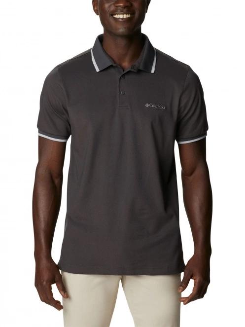 Columbia Cove Dome Butte Solid Pique Polo férfi galléros póló fekete színben 2