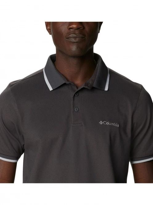 Columbia Cove Dome Butte Solid Pique Polo férfi galléros póló fekete színben 6
