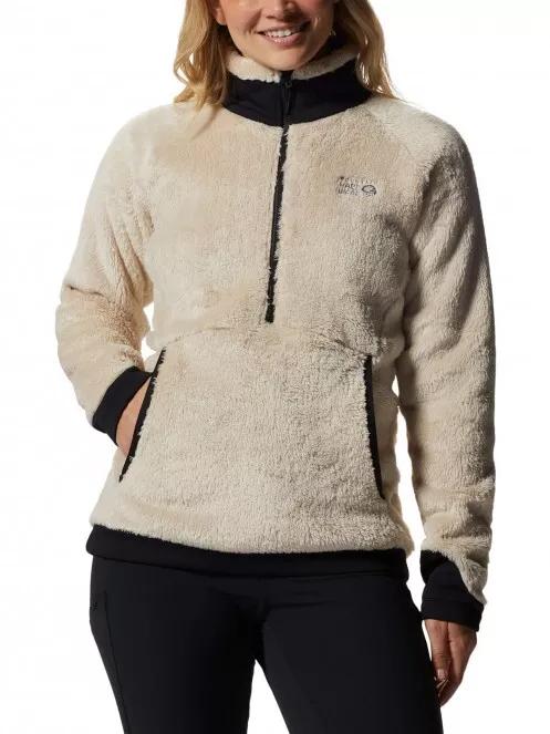 Mountain Hardwear Polartec High Loft Pullover női polár pulóver homok színben 2